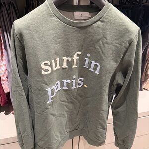Green Surf in Paris Sweater Cuisse De Grenouille Paris